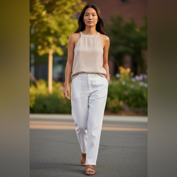 Anthropologie Tops - Cloth & Stone‎ by Anthropologie White Gauze Tank Top Women’s Medium